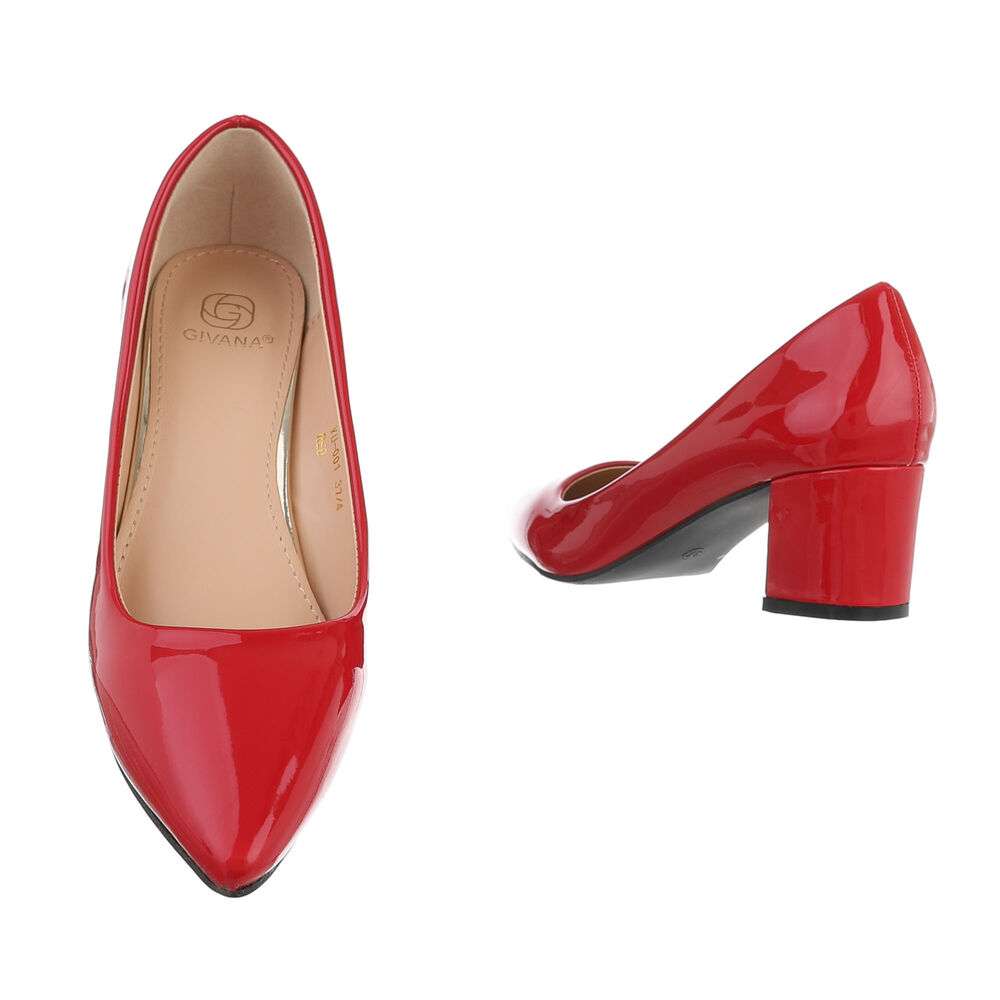 Pantofi clasici pentru femei - roșii