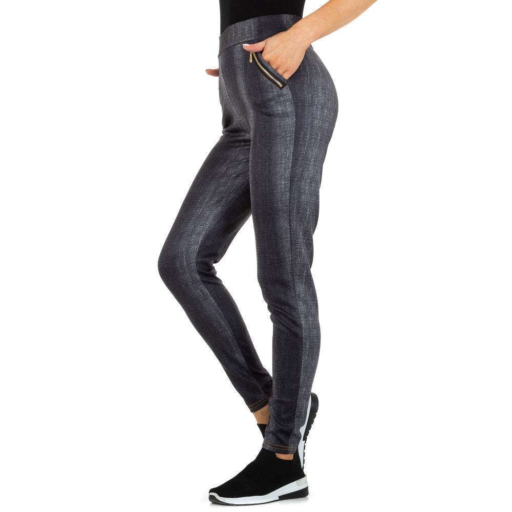 Jambiere cu aspect de Jeans pentru femei marca Holala - gri