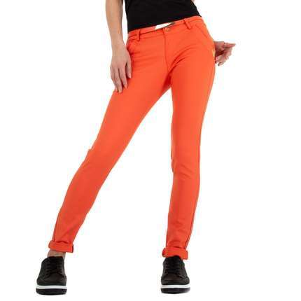 Damen Skinny-Hose von M.Sara Gr. 28 - orange