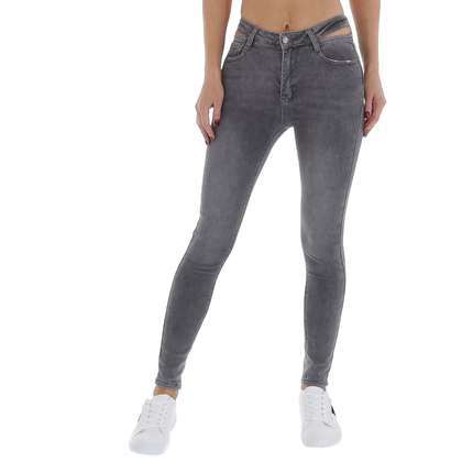Damen Skinny Jeans von Laulia Gr. XS/34 - grey